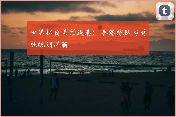 世界杯南美预选赛:参赛球队与晋级规则详解