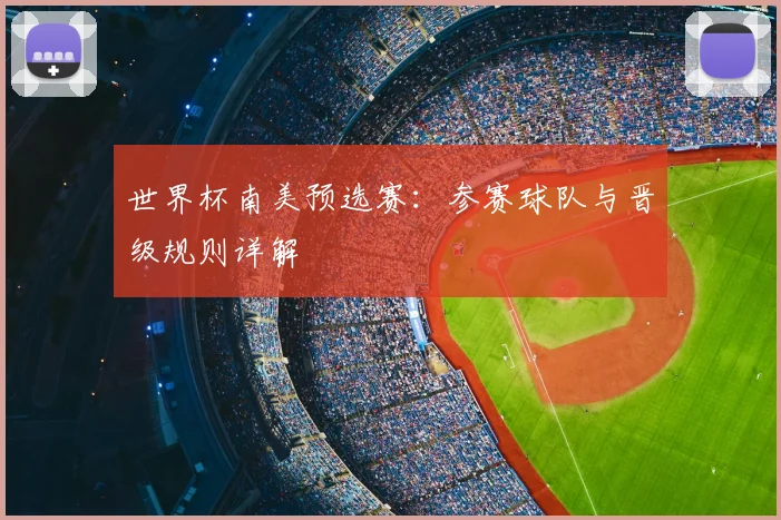 世界杯南美预选赛:参赛球队与晋级规则详解