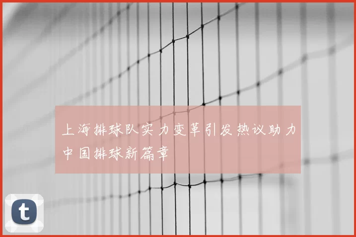 上海排球队实力变革引发热议助力中国排球新篇章